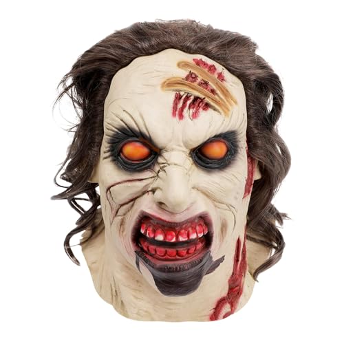 FRMUIC Halloween Masken Halloweenmaske Maske Gruselig Grusel Maske Horrormaske für Faschingskostüme, Zubehör für Kostüm, Karneval Halloween von FRMUIC