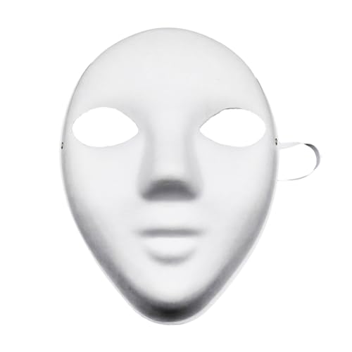 FRMUIC Weiße Maske Unbemalt, DIY Masken Maskenball Party Maske Masken zum Bemalen Kinder für Halloween Karneval Cosplay Handgemalte Maske von FRMUIC