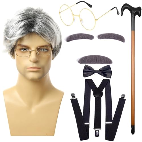 FROMCEO Kind 100 Der Schule Kostüm Jungen Pretend Halloween Alter Kostüm Brille Weste Set Kind von FROMCEO