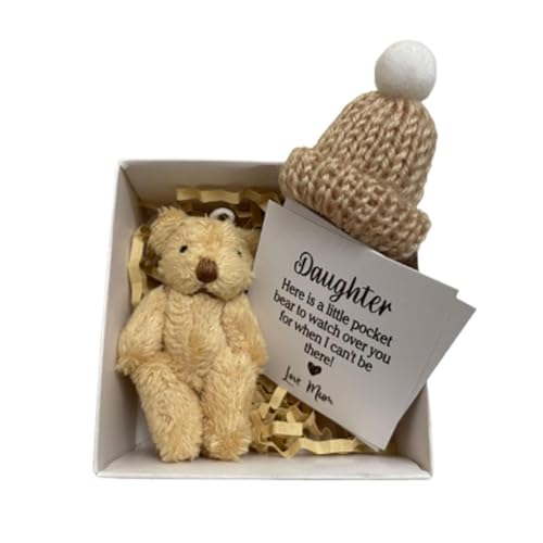 FROVOL Daughter Pocket Bear Mini Plush Bears Little Pocket Bears With Inspirational Cards N4b7 Girls Birthday Gift Party von FROVOL