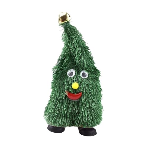 FROVOL Tanzender Weihnachtsbaum, tanzender Weihnachtsbaum, Plüschtier, interaktiv, schwingend, beweglicher Weihnachtsbaum für Kleinkinder, Kindermütze, animiert von FROVOL