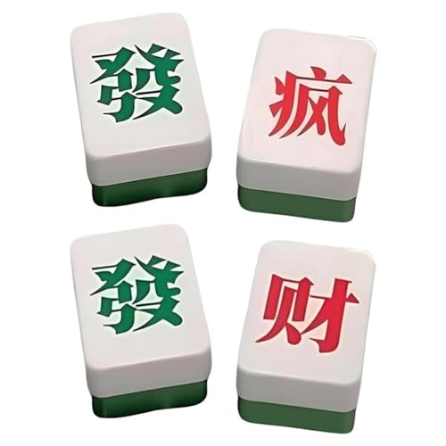 Magnetische Mahjong-Fliese, Mittelfinger-Schlüsselanhänger, lustige magnetische Mahjong-Finger-Geschenk-Box, Mahjong mittlere Überraschungsfliese von FROVOL