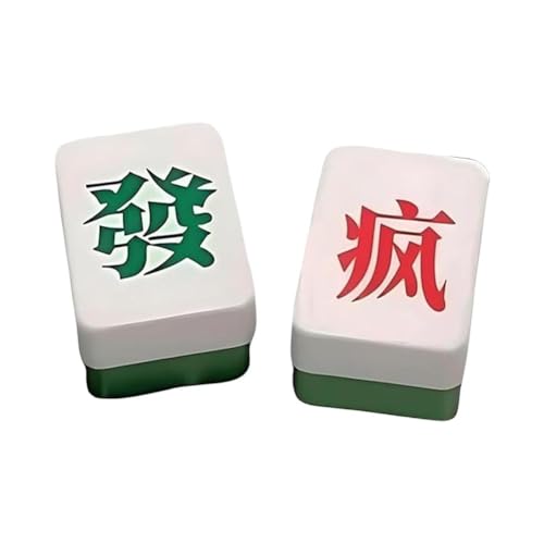 Magnetischer Mahjong-Fliesen-Mittelfinger-Schlüsselanhänger, lustige magnetische Mahjong-Geschenkfliese, mittlere Mahjong-Überraschungs-Fingerbox von FROVOL