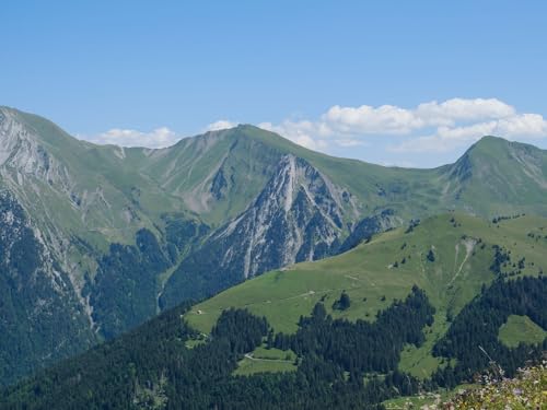 1000 Teile Impossible Puzzle,Geschicklichkeitsspiel für die ganze Familie-Berge, Relief, Landschaft, Natur 75x50cm von FRUKAT