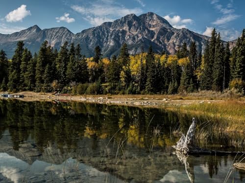 1000 Teile Puzzle,Lernen Pädagogische Puzzle Spielzeug -Alberta, Kanada, Berge 75x50cm von FRUKAT