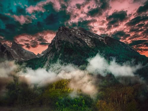 1500 Teile Erwachsenenpuzzle ab 14 Jahren, Bergnebelwolken 87x57cm 1500 Teile Erwachsenenpuzzle ab 14 Jahren, Bergnebelwolken 87x57cm von FRUKAT