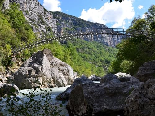 1500 Teile Puzzle,herausforderndes Puzzle für Erwachsene und Kinder ab 14 Jahren-Gorges du Verdon, Frankreich, Provence, Brücke 87x57cm von FRUKAT