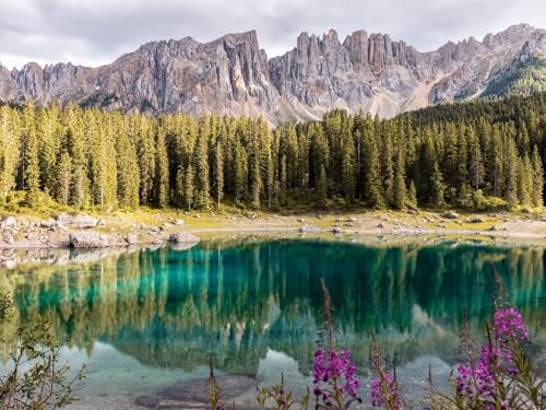 1500 Teile Puzzle für Erwachsene und Kinder ab 14 Jahren-See, Berge, Bäume, Landschaft 87x57cm von FRUKAT