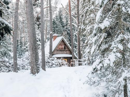 500 Teile Puzzle,Farbenfrohes Puzzle für Erwachsene und Kinder ab 14 Jahren - Haus Wälder Schnee 52x38cm 500 Teile Puzzle,Farbenfrohes Puzzle für Erwachsene und Kinder ab 14 Jahren - Haus Wälder Schnee 52x38cm von FRUKAT