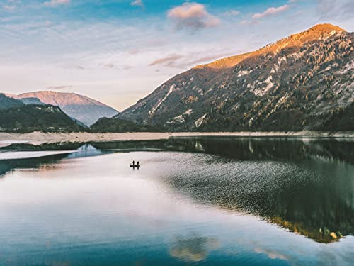 500 Teile Puzzle,Geschicklichkeitsspiel für Die Ganze Familie, Bergseeboot 52x38cm 500 Teile Puzzle,Geschicklichkeitsspiel für Die Ganze Familie, Bergseeboot 52x38cm von FRUKAT