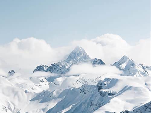 500 Teile Puzzle,Impossible Puzzle für Kleinkinder Jungen Mädchen 14 Jahre alt - Berggipfelschnee 52x38cm 500 Teile Puzzle,Impossible Puzzle für Kleinkinder Jungen Mädchen 14 Jahre alt - Berggipfelschnee 52x38cm von FRUKAT