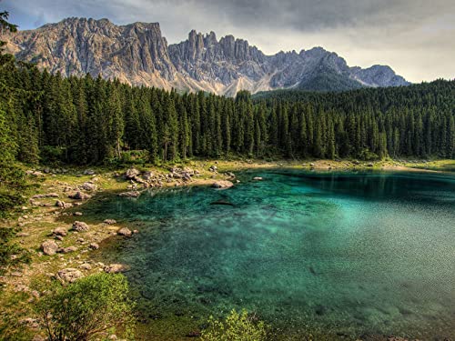 500 Teile Puzzle,Lernen Pädagogische Puzzle Spielzeug - Berg See Felsen 52x38cm 500 Teile Puzzle,Lernen Pädagogische Puzzle Spielzeug - Berg See Felsen 52x38cm von FRUKAT