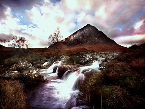 500 Teile Puzzle,Puzzle für Erwachsene,Puzzle Farbenfrohes - Berg Fluss Bach Spitze 52x38cm 500 Teile Puzzle,Puzzle für Erwachsene,Puzzle Farbenfrohes - Berg Fluss Bach Spitze 52x38cm von FRUKAT