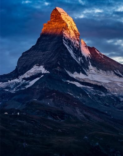 500 Teile Puzzle für Erwachsene und Kinder ab 14 Jahren - Berg, Gipfel, Zermatt 52x38cm von FRUKAT