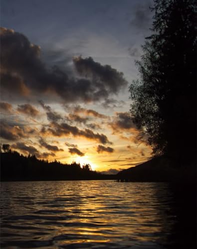 Erwachsenenpuzzle ab 14 Jahren, Sonnenuntergang, Wasser, Fluss 70x50cm von FRUKAT