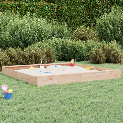 Haus & Garten Sandkasten mit Sitzplätzen eckig Massivholz Kiefer Möbel Wahl von FSJIELW