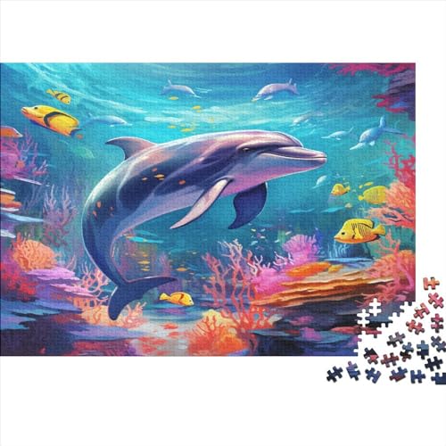 Das Ultimative Puzzle-Erlebnis Mit Dolphins | 300 Teile Aus Holz | Fördert Die Feinmotorik Und Das Logische Denken von FSMHDG