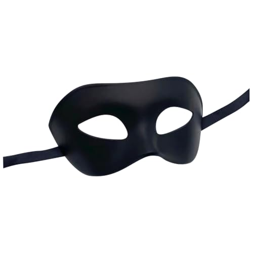 FSSTUD Einfarbige Maskerade-Maske, venezianische Party-Maske, einfarbig, Halloween-Maske, Herren-Maske, Cosplay, Augenmaske, Abschlussball, Kostümmaske von FSSTUD