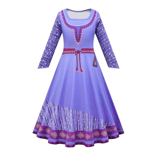 FStory&Winyee WISH asha Kostüm Verkleidung ASHA Dress Up Set Ashakostüm Fasching wünschenkleid Mädchen Kinder Kleider für Halloween Weihnachten Geburtstagsfeiern Schule Geschenk, 100 von FStory&Winyee