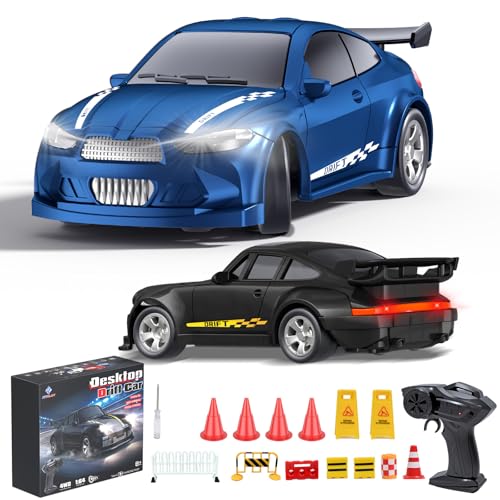 FTJKGH RC Drift Car 1:64 Ferngesteuertes Auto Drift 4WD, 15KM/H Drift rc car, 2.4GHz Mini Rc Auto mit LED-Leuchten, Hindernismodell, Austauschbarer Karosserie für Kinder und Erwachsene ab 6Jahren FTJKGH RC Drift Car 1:64 Ferngesteuertes Auto Drift 4WD, 15KM/H Drift rc car, 2.4GHz Mini Rc Auto mit LED-Leuchten, Hindernismodell, Austauschbarer Karosserie für Kinder und Erwachsene ab 6Jahren von FTJKGH