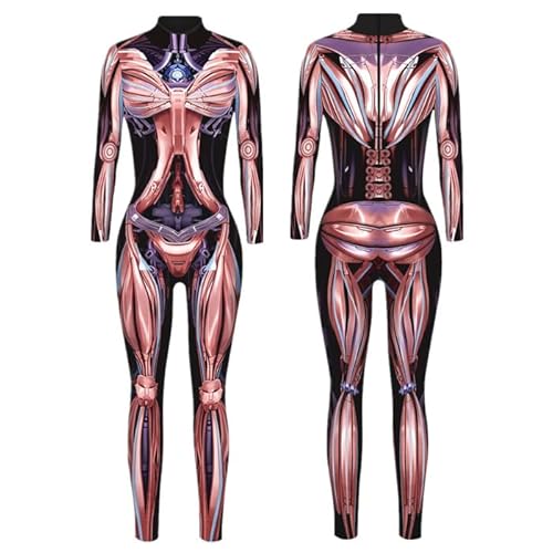 FTPZTINX Armor Muscle Damen-Cosplay-Body, Halloween, Anime-Kostüm, Einteiler, Anime-Rollenspiel, ausgefallene Outfits, Jumpsuit von FTPZTINX