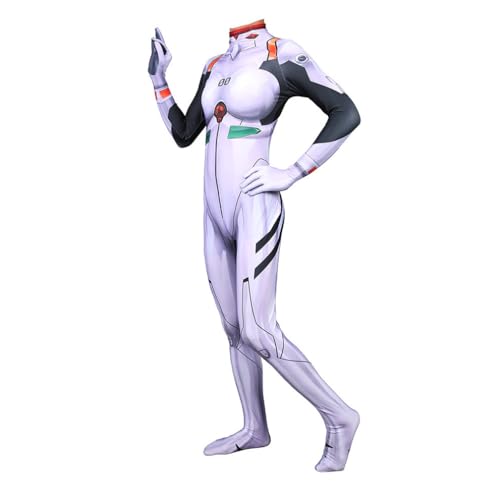 FTPZTINX Ayanami Rei Cosplay Bodysuit Halloween Anime Kostüm Einteiler Anime Rollenspiel Fancy Outfits Jumpsuit von FTPZTINX