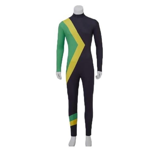 FTPZTINX Cool Runnings Jamaika Bobsleds Cosplay Bodysuit Halloween Anime Kostüm Einteiler Anime Rollenspiel Fancy Outfits Jumpsuit von FTPZTINX