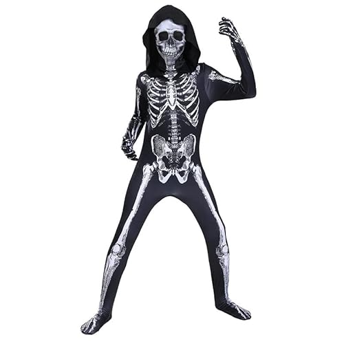 FTPZTINX Halloween Horror Skelett Bodysuit Cosplay Bodysuit Halloween Anime Kostüm Einteiler Anime Rollenspiel Fancy Outfits Jumpsuit von FTPZTINX