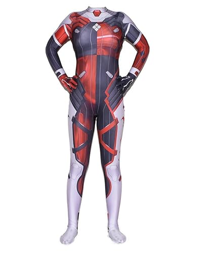 FTPZTINX Harleys Quinns Cosplay Bodysuit Halloween Anime Kostüm Einteiler Anime Rollenspiel Fancy Outfits Jumpsuit von FTPZTINX