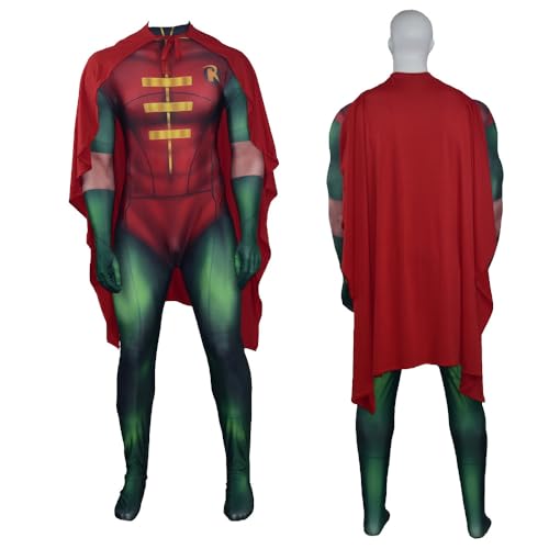 FTPZTINX Hero Robins Cosplay Bodysuit Halloween Anime Kostüm Einteiler Anime Rollenspiel Fancy Outfits Jumpsuit von FTPZTINX