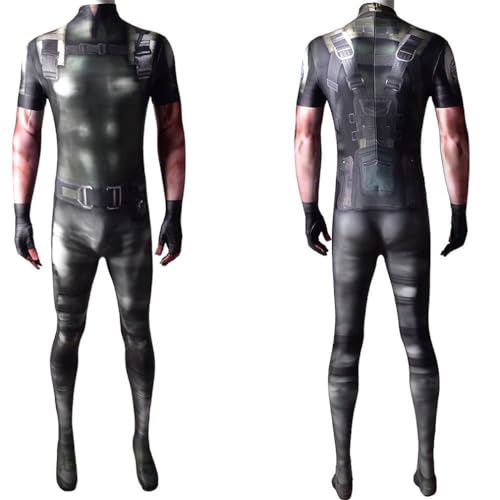 FTPZTINX Residents Evils Chris Redfield Cosplay Bodysuit Halloween Anime Kostüm Einteiler Anime Rollenspiel Fancy Outfits Jumpsuit von FTPZTINX