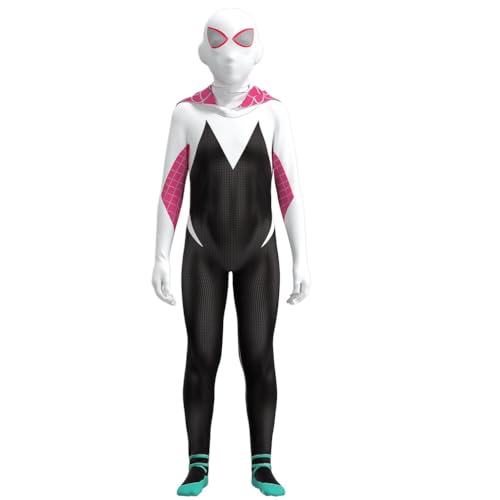 FTPZTINX Spider Gwens Cosplay Bodysuit Halloween Anime Kostüm Einteiler Anime Rollenspiel Fancy Outfits Jumpsuit von FTPZTINX