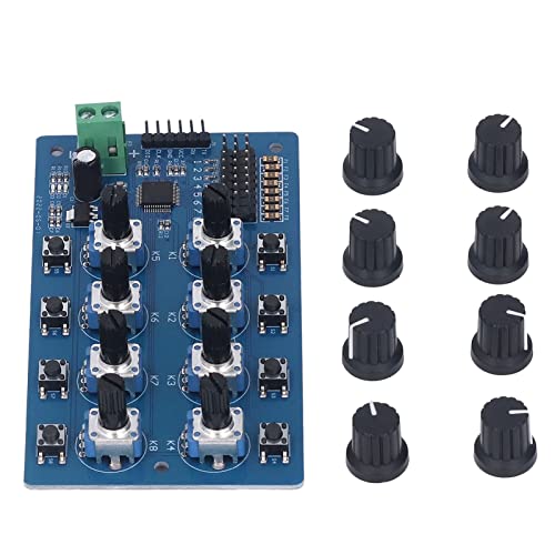 FTVOGUE 8-Kanal-Servocontroller mit Präziser Knopfsteuerung, STM32-Lenkgetriebecontroller für FUTABA, 0,09-Grad-Präzision, LED-Anzeige von FTVOGUE