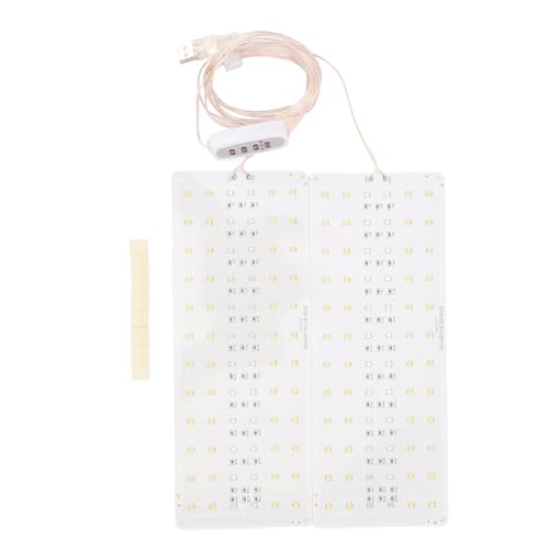 FTVOGUE LED-Wachstumslicht, Ultradünn, 144 LEDs, Indoor-Wachstumslichtpanel, 5 Helligkeitsstufen für Sämlinge, Sukkulenten Zum Keimen, Blühen von FTVOGUE