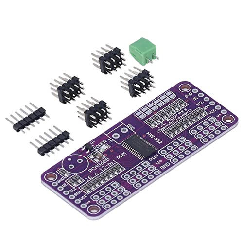 FTVOGUE Servomotortreiber, 16-Kanal-PWM-Steuermodul PCA9685-Controller für Heimwerker, 5 V-konform, Leicht, Niedriger Standby-Strom von FTVOGUE