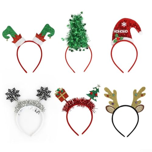 Weihnachten 6 Stück entzückende Rentier Haarschmuck für Veranstaltungen von FUANA