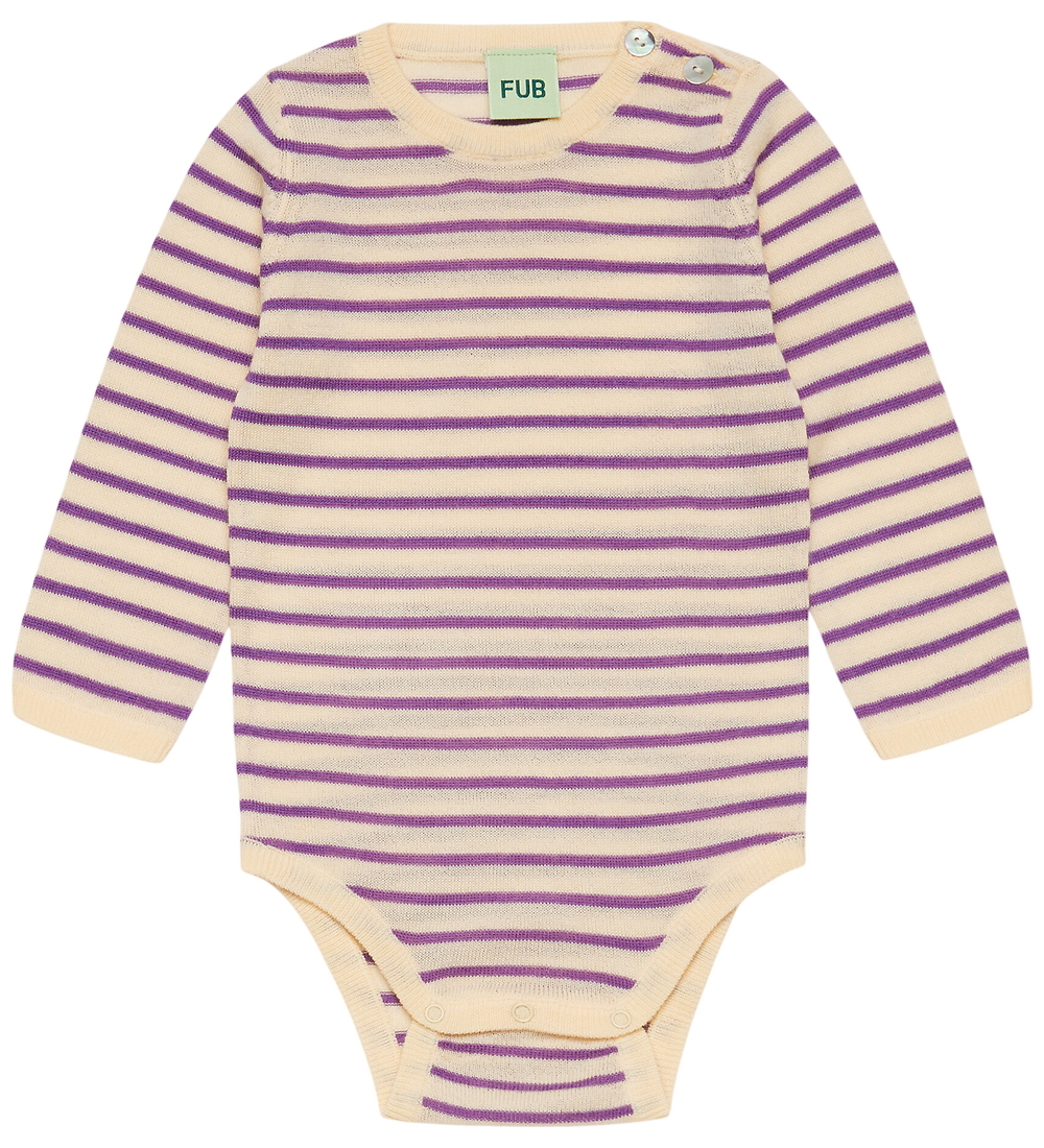 FUB Body l/ä - Wolle - Creme/Violett - FUB - 68 - Body L/Ä FUB Body l/ä - Wolle - Creme/Violett - FUB - 68 - Body L/Ä von FUB