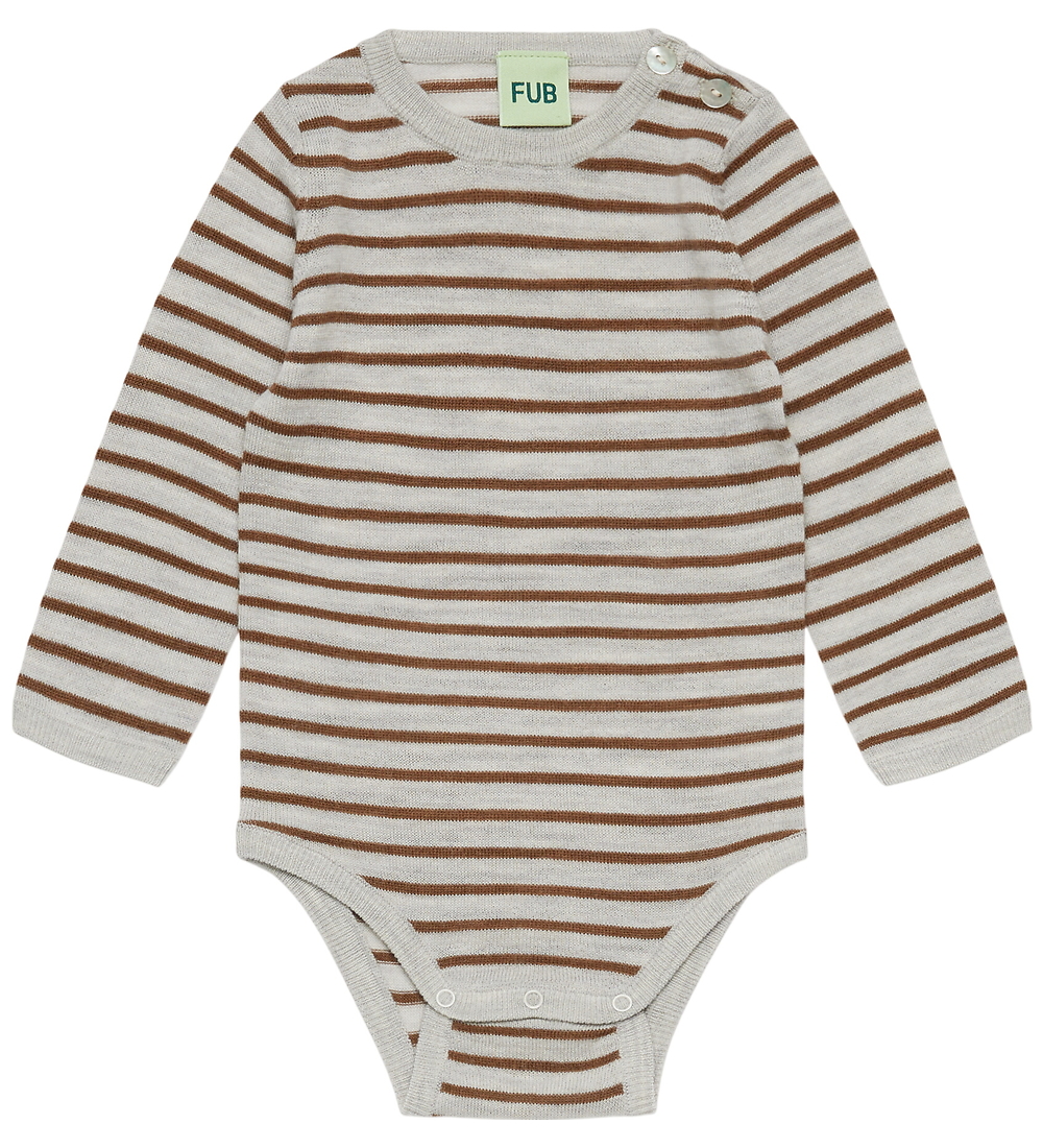 FUB Body l/ä - Wolle - Light Grey Melange/Haselmeliert - FUB - 62 - Body L/Ä FUB Body l/ä - Wolle - Light Grey Melange/Haselmeliert - FUB - 62 - Body L/Ä von FUB