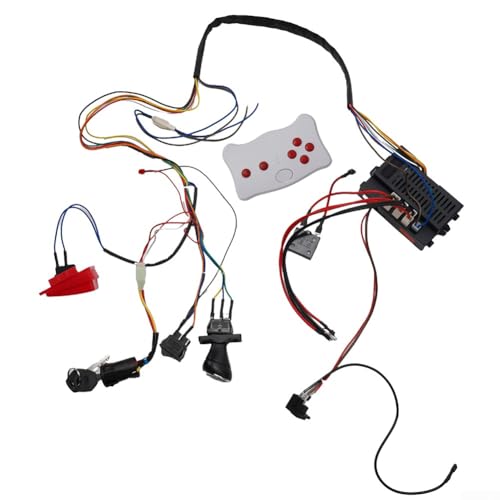 DIY Kinder Elektroauto Kabelsatz mit 2 4G Fernbedienung Features (RX30 24V B) von FUBESK