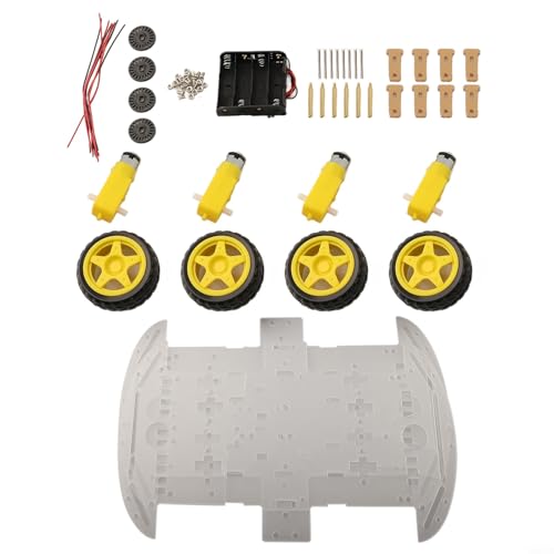 FUBESK Herausfordernde DIY Bauen Sie Ihren eigenen Roboter mit diesem 4WD Smart Car Chassis Kit inklusive Encoder von FUBESK