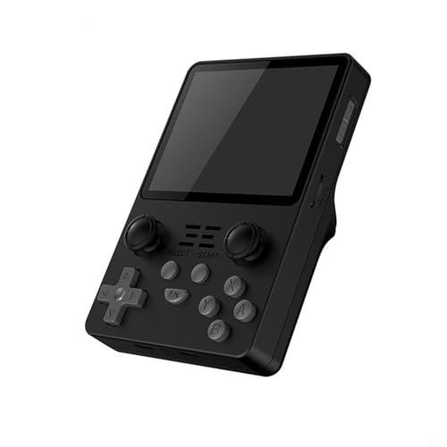 FUBESK Powkiddy RGB20S Retro-Handheld-Spielekonsole, 15.000 integrierte Spiele, 8,9 cm IPS-Display, 64 GB Speicher, 3500 mAh Akku, ArkOS-System (16 GB + 64 GB, Schwarz) von FUBESK