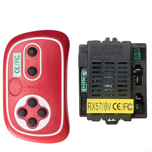 FUBESK RX57 Kinder angetriebene Fahrt auf Auto 2.4G Fernbedienung und Empfänger Kit Controller für Kinder Elektrische Fahrt auf Auto Ersatzteile (TX20 und RX57 6V), 2114650720, Wie Abgebildet von FUBESK