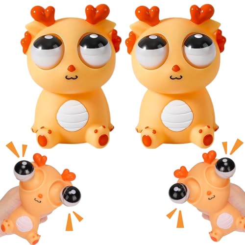 Anti Stress Spielzeug, 2025 Neu Stress Spielzeug Popping Out Eyes, Funny Squeeze Toy, lustig Anti Stress Ball, Fidget Toys, Quetsch Spielzeug, Stressball für Erwachsene Kinder (A*2) von FUFRE