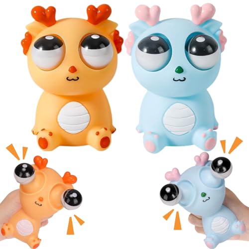 Anti Stress Spielzeug, 2025 Neu Stress Spielzeug Popping Out Eyes, Funny Squeeze Toy, lustig Anti Stress Ball, Fidget Toys, Quetsch Spielzeug, Stressball für Erwachsene Kinder (AB) von FUFRE