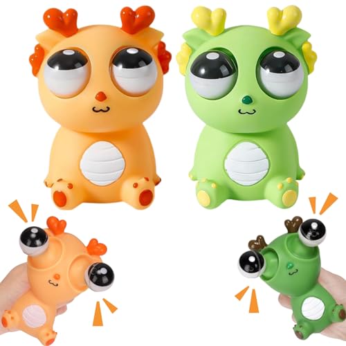 Anti Stress Spielzeug, 2025 Neu Stress Spielzeug Popping Out Eyes, Funny Squeeze Toy, lustig Anti Stress Ball, Fidget Toys, Quetsch Spielzeug, Stressball für Erwachsene Kinder (AC) von FUFRE