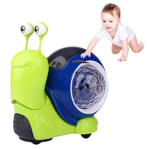 Krabbelspielzeug Baby, Schnecke Musikalische Spielzeuge für Babies, Leuchtende Baby Spielzeug Schnecke mit Licht & Musik, Kleinkind Spielzeug, Baby Spielzeug ab 9 Monate, für 1 2 3 Jahr Kinder (A) von FUFRE