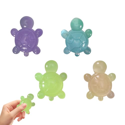 Squishy Schildkröte, 6er Set Fidget Toys, Anti Stress Spielzeug in 6 Farben, 3D Stress Spielzeug in Langsame Erholung, Quetsch Spielzeug, Squeeze Toy, für Kinder Erwachsen (Set2) von FUFRE