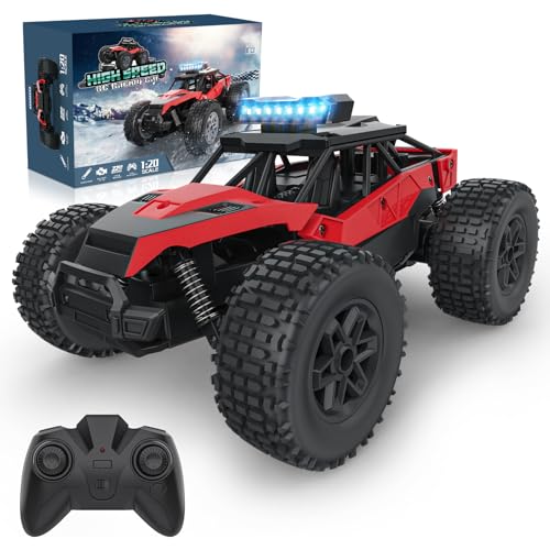 FUIOCOCP Ferngesteuertes Auto Monster Truck, RC Offroad All Terrain Geburtstag Geschenk Kinder Junge 6 7 8 9 10 11 12 Jahre Geländewagen Rennauto mit 2,4 GHz Fernbedienung Remote Car Spielzeug von FUIOCOCP