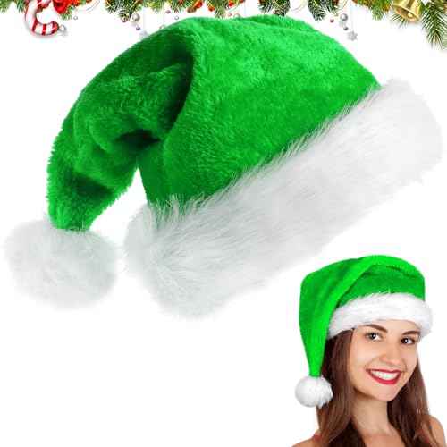 FUKPO Weihnachtsmütze Grün, Weihnachtsmützen Erwachsene Nikolausmütze Weihnachten, Weihnachtsmann Mütze Damen Weihnachtshut Weihnachtsmannmütze Herren Christmas Hat Nikolausmützen Weihnachts Mützen FUKPO Weihnachtsmütze Grün, Weihnachtsmützen Erwachsene Nikolausmütze Weihnachten, Weihnachtsmann Mütze Damen Weihnachtshut Weihnachtsmannmütze Herren Christmas Hat Nikolausmützen Weihnachts Mützen von FUKPO