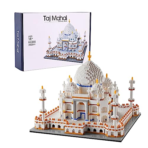 FULHOLPE Taj Mahal Bausteine Bausatz, 3950 Klemmbausteine Modular Landmark Architekture Modellbausatz, Micro Bricks Konstruktionsspielzeug Nicht Kompatibel mit Großen Marken von FULHOLPE